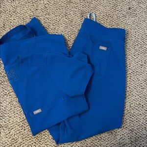 Figs Royal Blue Scrub Ensemble